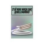 Cenk Xstore Saç Şekillendirici Wag Maşa Üçlü Yüksek Isı Ayarlı Seramik Kaplama - Görsel 2