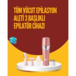 Tekno Ucuz Acısız ve Hassas Tüy Temizleme Cihazı – 3 Başlıklı