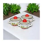 Emaye Market Emaye Pişir Sakla Tencere Seti 9 Parça - Görsel 3