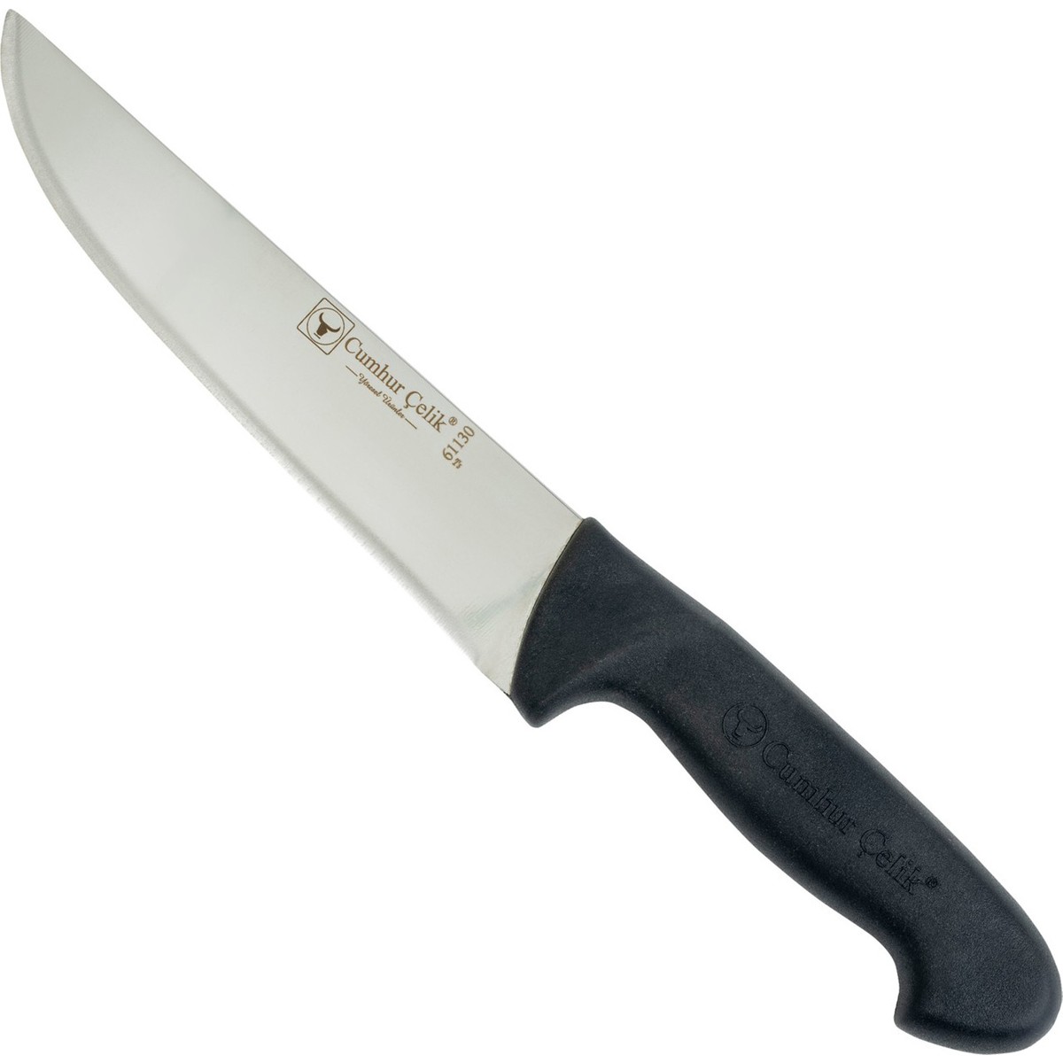 110001232930759.jpg Skygo Sürmene Cumhur Çelik 61130 Kasap Kurban Bıçağı, 18 Cm, Kaymaz Sap - Görsel 1