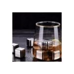 AyrStore 6'lı Çelik Metal Kaplama Viski Taşı Soğutma Buz Küpü - Görsel 4