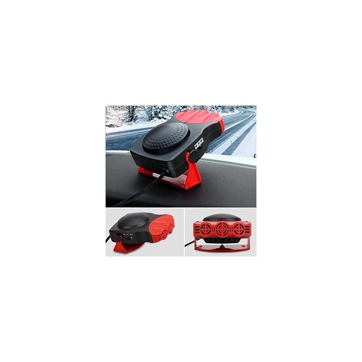 110001233534478.jpg AyrStore 12 V 150 W Araba Soğutma Fanı Sıcak Isıtıcı Ön Cam Buğu Çözücü - Görsel 1