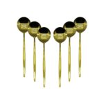 6 Pcs Gold Yemek Kaşık Seti (5047)