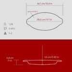 Lava Döküm Balık Tabağı Döküm Demir Yekpare Kulplu 15X29CM.-BORDO - Görsel 5