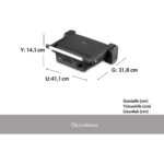 Homend Toastbuster 1334H Tost Makinesi Mat Siyah - Görsel 2