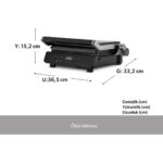 Homend Grilliant 1343H Cam Yüzeyli 5 Hazır Programlı LED Ekranlı Konuşan Tost ve Izgara Makinesi - Görsel 2