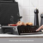 Homend Grilliant 1341H Inox Gövdeli, Döküm Plakalı, 5 Programlı, Led Ekranlı Tost ve Izgara Makinesi - Görsel 5