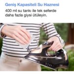 Fakir Onyx Buharlı Ütü - Siyah - Görsel 4