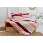 Zadetex Modern Çizgili Nevresim Takımı Çift Kişilik Çarşafı Lastikli - Görsel 5