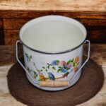 Emaye Market Emaye Bakraç Yoğurt Tenceresi Bakliyat Saklama Tenceresi Patates Soğan Kovası 22 cm 7,20 Litre - Görsel 4