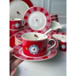 Rossev Kahvaltı Takımı Bird Red 48 Parça 6 Kişilik - Görsel 5