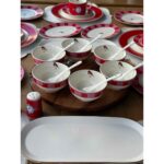 Rossev Kahvaltı Takımı Bird Red 58 Parça 6 Kişilik - Görsel 5