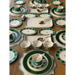 Rossev Kahvaltı Takımı Bird Green 62 Parça 6 Kişilik