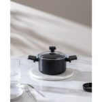 Madame Coco Titanium Profesional Derin Tencere - Siyah - 18 cm - Görsel 5