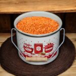 Emaye Market Emaye Bakraç Yoğurt Tenceresi Bakliyat Saklama Tenceresi Patates Soğan Kovası 24 cm 10,20 Litre - Görsel 4