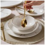 Güral Porselen Camelia 54 Parça 12 Kişilik Yemek Takımı 6687 - Görsel 5