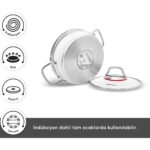 Karaca Emirgan İndüksiyon Tabanlı 6 Parça Çelik Sahan Set - Görsel 4