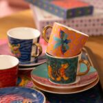 Zsa Zsa Zsu Luohu Porselen Kahve Seti 5X5X6 cm Renkli - Görsel 5