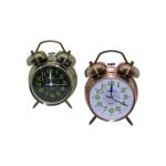 Go İthalat Büyük Masa Çalar Saat Büyük Fosforlu Rakamlar Çap: 10CM (5131)