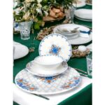 Color Craft Tulü Porselen 6 Kişilik 24 Parça Taç Desen Yemek Takımı - Görsel 2