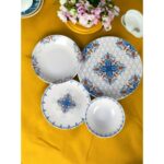 Color Craft Tulü Porselen 6 Kişilik 24 Parça Taç Desen Yemek Takımı - Görsel 3
