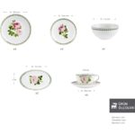 Karaca Forever Bone Rosalinda 26 Parça 6 Kişilik Kahvaltı Takımı - Görsel 2