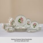 Karaca Forever Bone Rosalinda 26 Parça 6 Kişilik Kahvaltı Takımı - Görsel 3