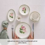 Karaca Forever Bone Rosalinda 26 Parça 6 Kişilik Kahvaltı Takımı - Görsel 4