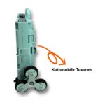 Portakap 8 Tekerlekli, Yeşil, 32L Standart Boy, Sabit Tutacaklı Alışveriş Arabası - Görsel 3