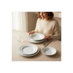 Güral Porselen Venedik Serisi 24 Parça Şık ve Dayanıklı Porselen Yemek Takımı – Günlük ve Özel Kullanım İçin - Görsel 5