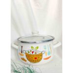 Cooking Emaye Tencere 4 Litre 22 cm Çap Süt Yoğurt Çorba Tenceresi