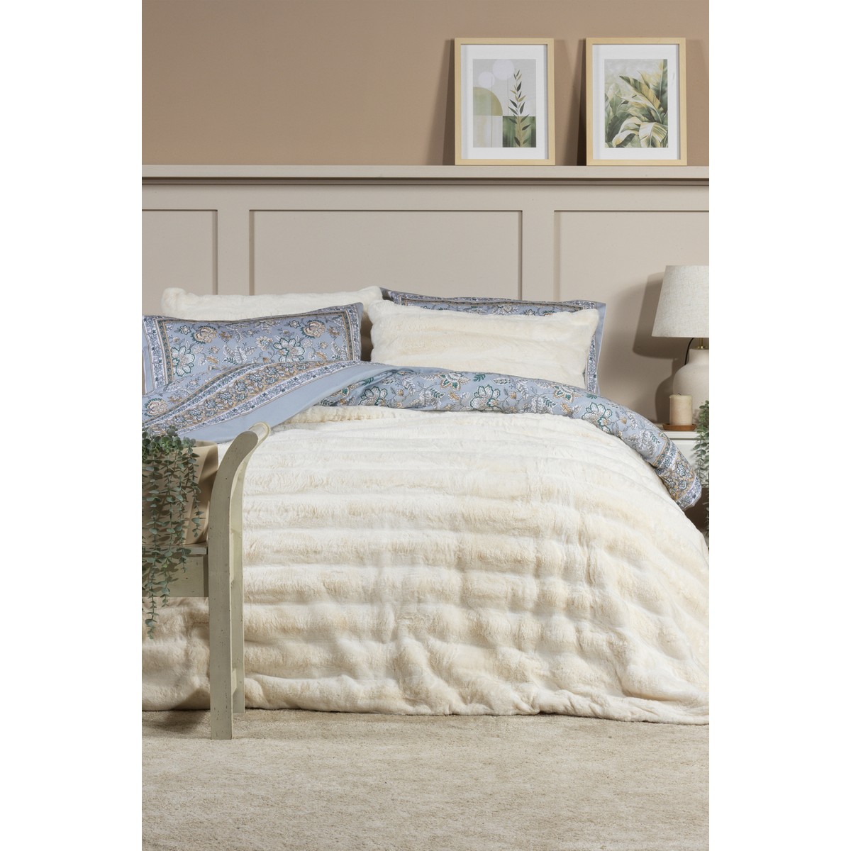 110001236904555.jpg Elart Marsel Comfort Uyku Seti (220X240 Cm) Krem - Görsel 1