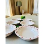 Venüs Home Decoration Kırmızı Kalp Model 6 Adet Modern Çorba Kasesi - Görsel 3