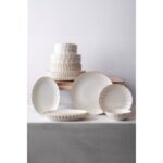 Kütahya Porselen Bone Luz Form Yemek Takımı Altın 27 Parça 6 Kişilik - Görsel 3