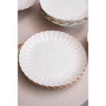 Kütahya Porselen Bone Luz Form Yemek Takımı Altın 27 Parça 6 Kişilik - Görsel 4