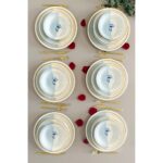 Venüs Home Decoration Mavi Gelincik 6 Kişilik 24 Parça Yemek Takımı - Görsel 2