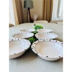 Venüs Home Decoration Siyah Kalp Model Modern 6 Adet Çorba Kasesi - Görsel 2