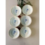 Venüs Home Decoration Mavi Gelincik 6 Adet Yemek Tabağı - Görsel 2