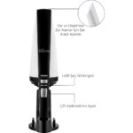 Woodhub Şarjlı Araç Süpürgesi, Siyah, Güçlü ve Pratik Temizlik Aracı - Görsel 2