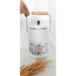 Cooking Class Emaye Otantik Bayrak 2 Litre 12 cm Çap Süt Yoğurt Bakliyat Çay Şeker Bakracı - Görsel 3