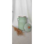 Mint Emaye Otantik Bakraç 2 Litre Süt Yoğurt Bakliyat Un Kabı - Görsel 4