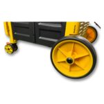 Portakap 4 Büyük Tekerlekli, Merdiven Çıkabilir, 40 kg Taşıma Kapasiteli, 55 Litre Sarı Katlanır Alışveriş Arabası - Görsel 5