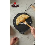 Güneş Katmer Homelux Katmer Sacı 50 cm | Yapışmaz Emaye Kaplama I 2000 VoltI Gözleme Tavası - Emaye Gövde, Ayarlanabilir Sıcaklık, Enerji Tasarrufu - Görsel 5