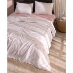 Madame Coco Rotule Tek Kişilik %100 Pamuk Ranforce Nakışlı Nevresim Takımı - Pudra - Görsel 2