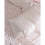 Madame Coco Rotule Tek Kişilik %100 Pamuk Ranforce Nakışlı Nevresim Takımı - Pudra - Görsel 4