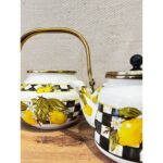 Limon Desen Emaye Çaydanlık- Avşar - Görsel 3