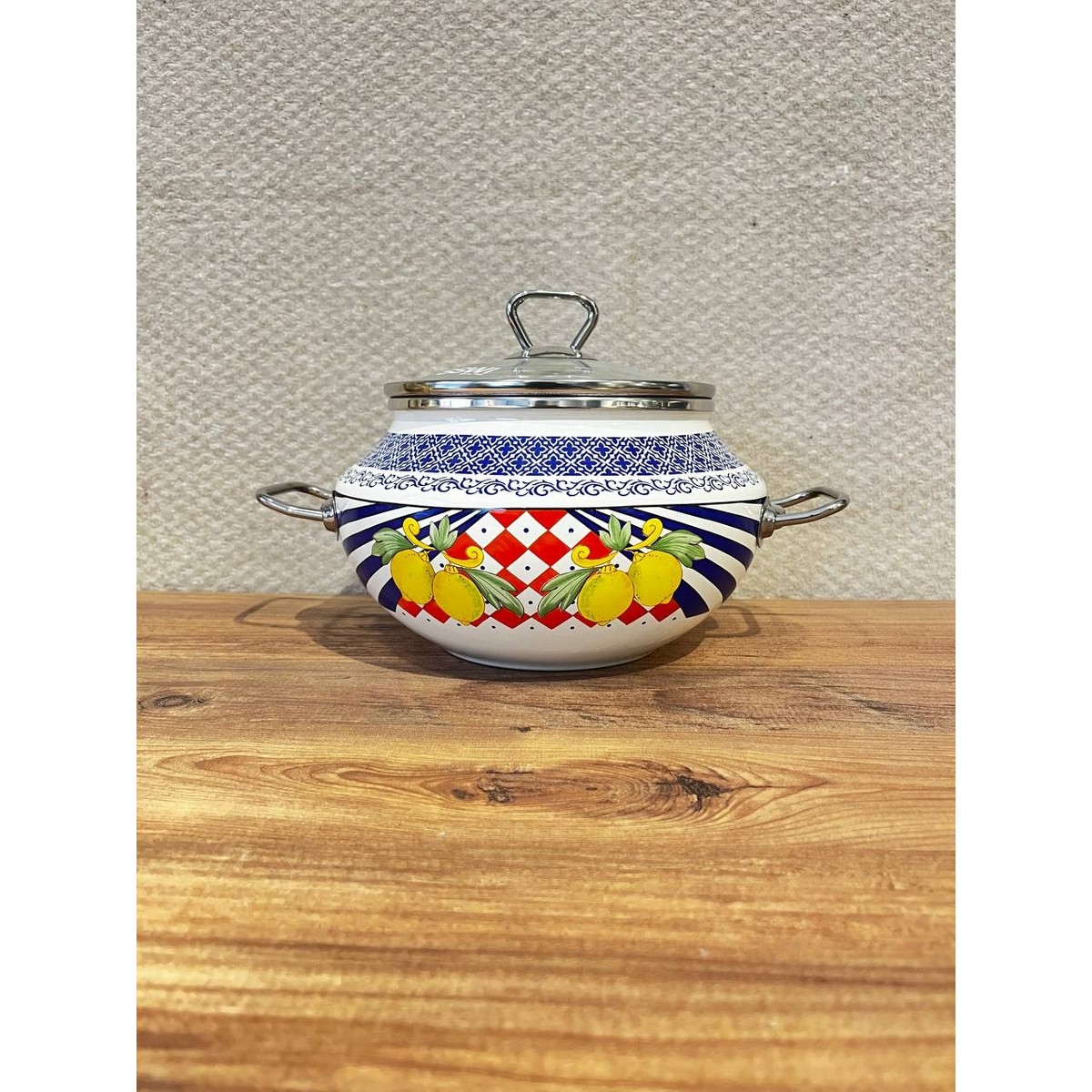 110001239048806.jpg Avşar Alaaddin Desen Emaye Tencere -Avşar - Görsel 1