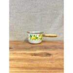 Avşar Limon Desenli Emaye Sütlük/ısıtma Tenceresi