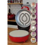 Dr.Maya |  Çok Amaçlı Taş Fırın | Pizza, Lahmacun, Ekmek ve Tandır Yapma Makinesi- Dm SO07 - Siyah, Kırmızı, Beyaz