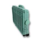 Portakap 4 Tekerlekli Yeşil 56L Büyük Boy Sabit Alüminyum Tutacaklı Alışveriş Arabası